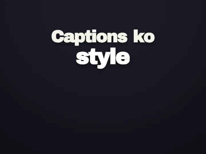 Headroom Breeze caption style rendering a Hinglish phrase: Light, airy captions that stay out of the way.