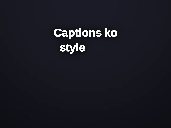 Headroom Statement caption style rendering a Hinglish phrase: Clean bold subtitle. The simple one.