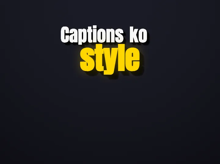Headroom Sunburst caption style rendering a Hinglish phrase: Yellow hero emphasis tuned for reaction clips.