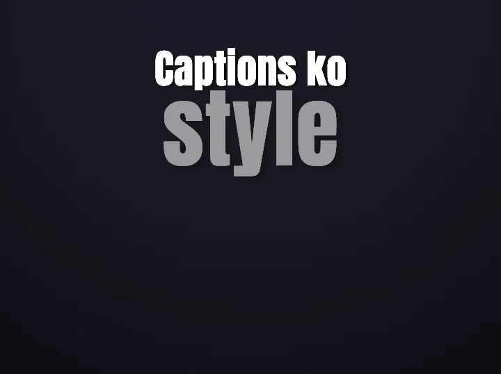 Headroom X-Ray caption style rendering text that inverts the video behind every letter